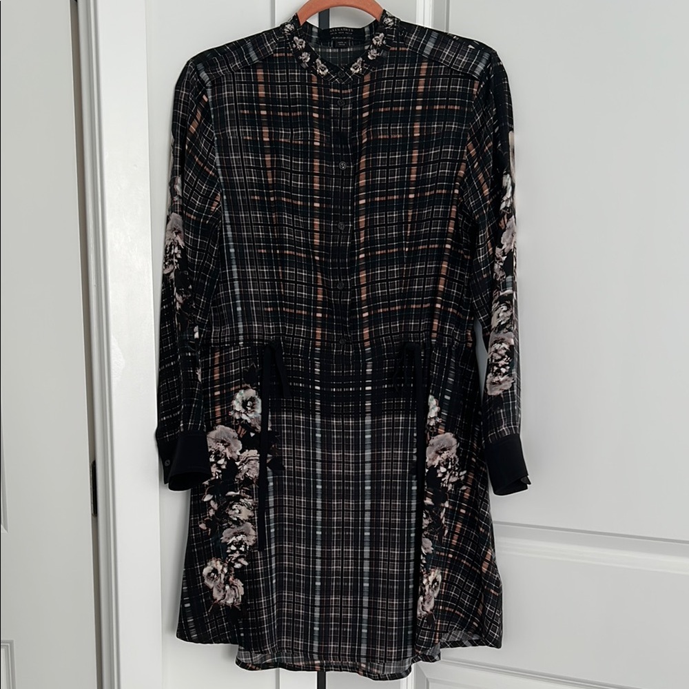 Floral Plaid Women's Dress